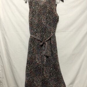 Jacob Brown and Gold Sleeveless Sheath Dress